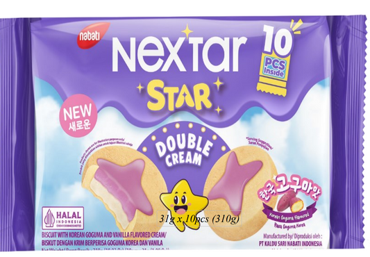 Nabati Nextar Star Double Cream Biscuit Goguma Flavour (310g)