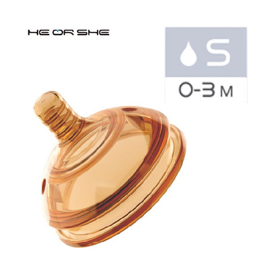 HE OR SHE BOTTLE TEAT - S FLOW
