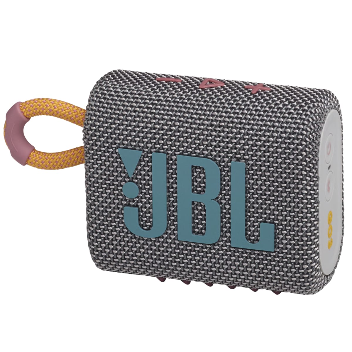 Pembesar Suara Kalis Air Mudah Alih JBL Go 3 - Biru Merah Kelabu Hijau Hitam dan Jingga Biru & Merah Jambu