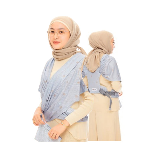 BEARMOM BWRAP PLUS BABY CARRIER - CLOUDY GREY