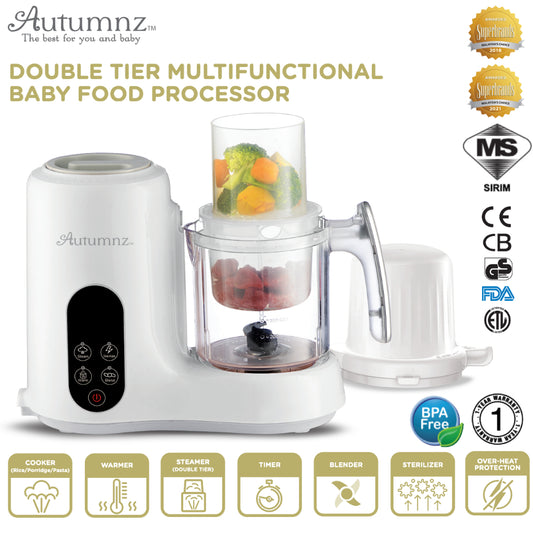 AUTUMNZ DOUBLE TIER MULTIFUNCTION BABY FOOD PROCESSOR