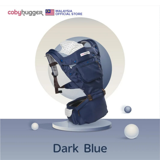 COBY HUGGER BABY HIPSEAT + CARRIER * DARK BLUE