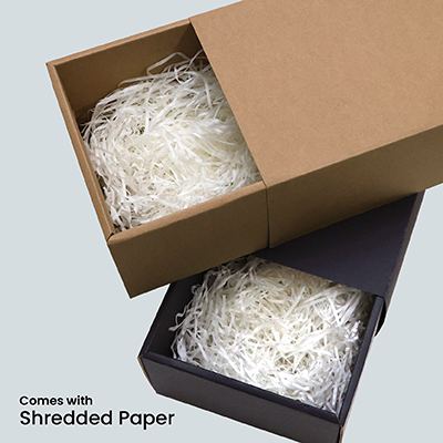 Slide Gift Box with Shredded Paper