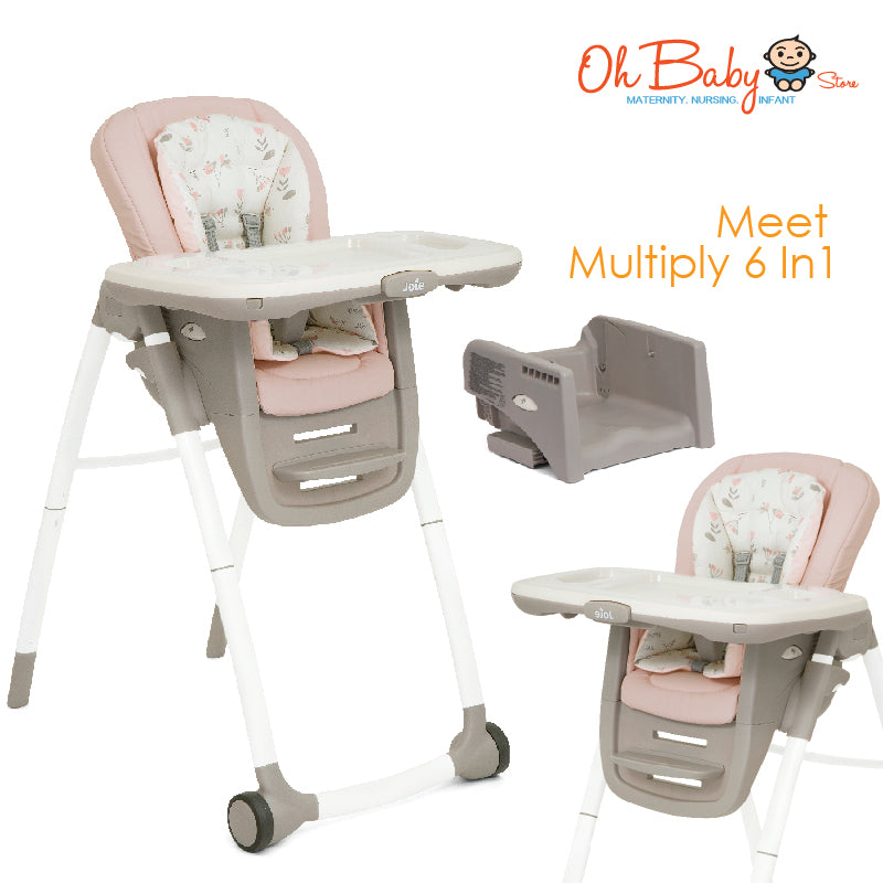 Joie multiply™ 6in1 Multi-Mode Highchair | 6-in-1 Convertible | 6 Bulan hingga 6 Tahun | 2-Year Warranty