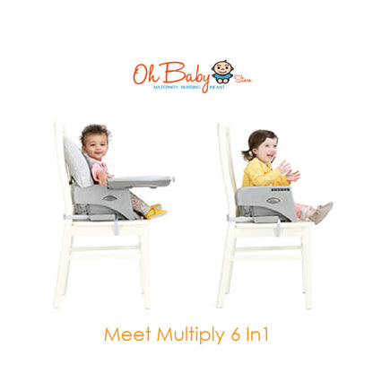 Joie multiply™ 6in1 Multi-Mode Highchair | 6-in-1 Convertible | 6 Bulan hingga 6 Tahun | 2-Year Warranty