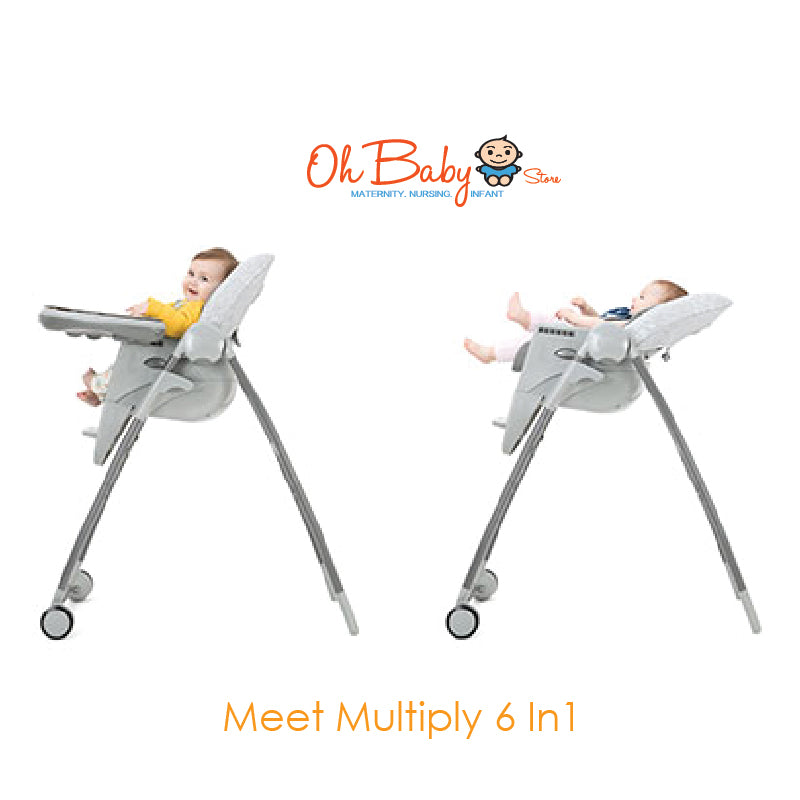 Joie multiply™ 6in1 Multi-Mode Highchair | 6-in-1 Convertible | 6 Bulan hingga 6 Tahun | 2-Year Warranty