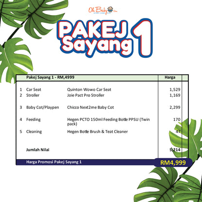 Pakej Sayang 1 -  Set Premium Newborn