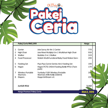 Pakej Ceria - Set Lengkap Perkembangan & Aktiviti Bayi