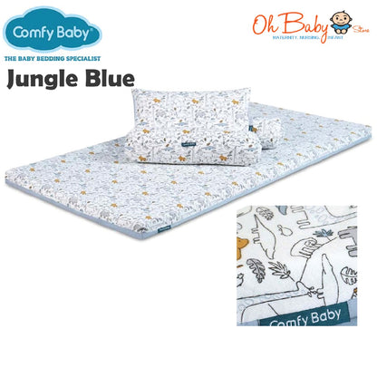 Comfy Living 4-in-1 Travel Bedding Set | Cooling Memory Foam | Set Tidur Mudah Alih Bayi