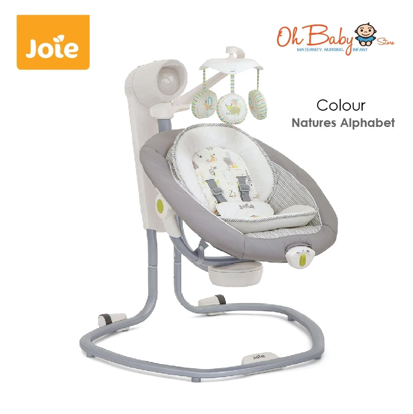 Joie serina™ Swivel Baby Swing | Multi-Direction Swing, Soothing & Comfortable | Newborn hingga 9kg | 2-Year Warranty