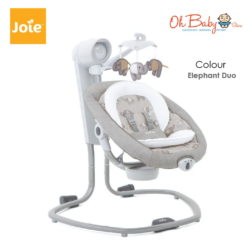 Joie serina™ Swivel Baby Swing | Multi-Direction Swing, Soothing & Comfortable | Newborn hingga 9kg | 2-Year Warranty