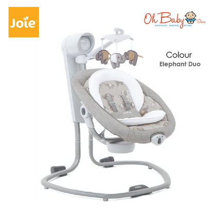 Joie serina™ Swivel Baby Swing | Multi-Direction Swing, Soothing & Comfortable | Newborn hingga 9kg | 2-Year Warranty