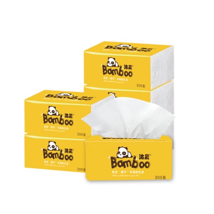 [30 Packs Free Delivery] Bamboo Tissue Pack 300 Sheets