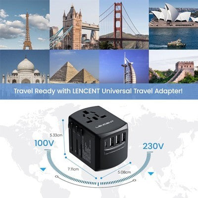 SWIFT Travel Adapter Triple USB and Type-C Charger