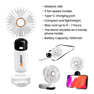 AIR foldable Handheld Fan – 1200mAh