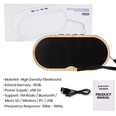 KELLY Portable Bluetooth Speaker - 1200mAh Battery