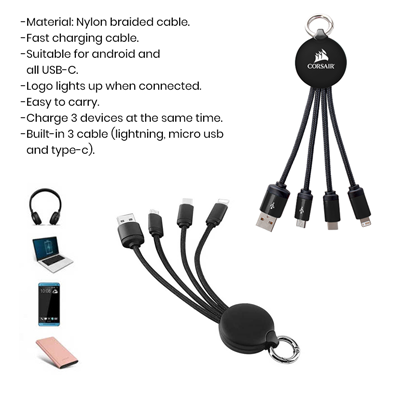 LUMI 3-in-1 Charging Cable