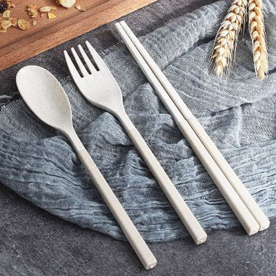 4-in-1 Colour Eco-Cutlery Set