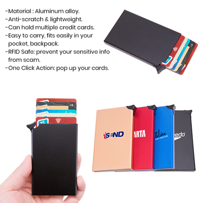 RFID Block Metal Credit Card Holder V2