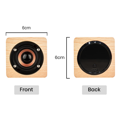 Mini Nelson Wooden Bluetooth Speaker - 400mAh Battery