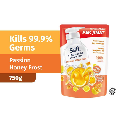 Pek Isi Semula Gel Mandian Antibakteria Safi 750g
