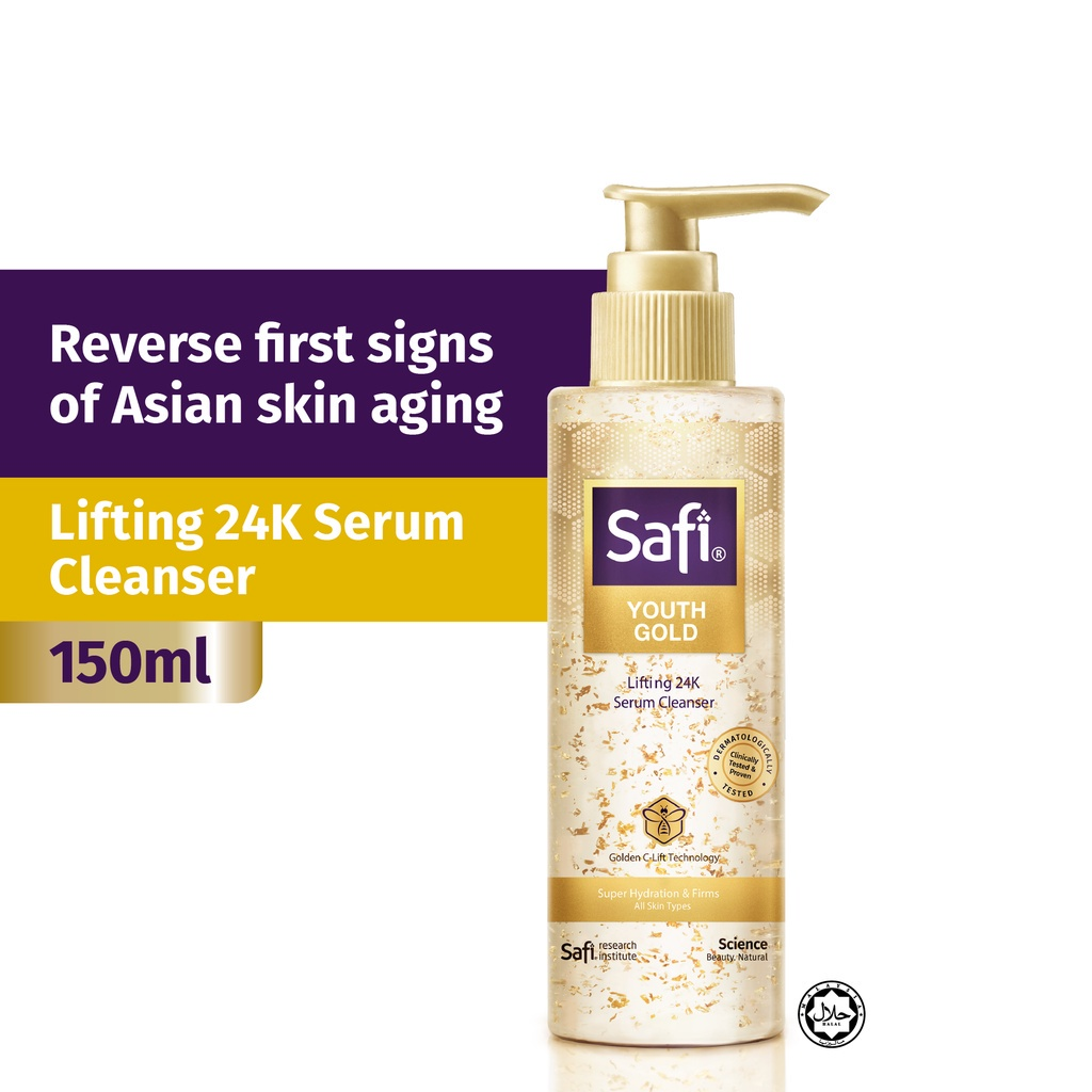 Safi Youth Gold Lifting 24K Serum Cleanser 150ml