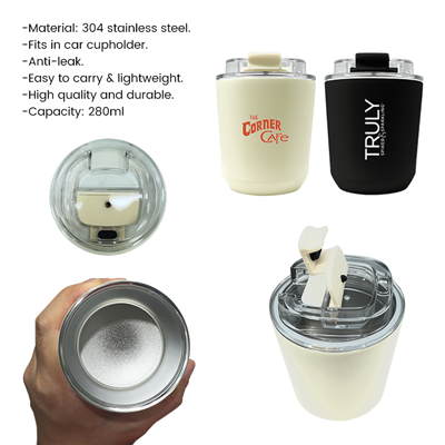 COFFEE Stainless Steel Travel Tumbler - 280ml