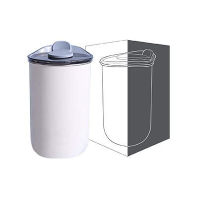 MUGG Stainless Steel Mug with Top Lid - 300ml