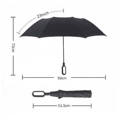 23" Fiberglass 2 Fold Umbrella