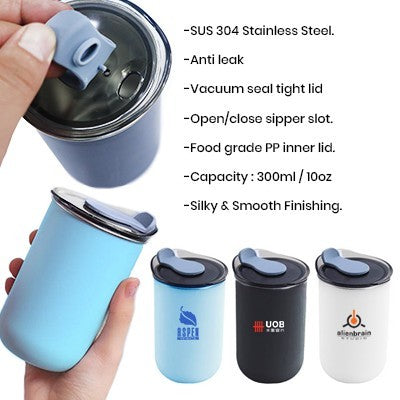 MUGG Stainless Steel Mug with Top Lid - 300ml