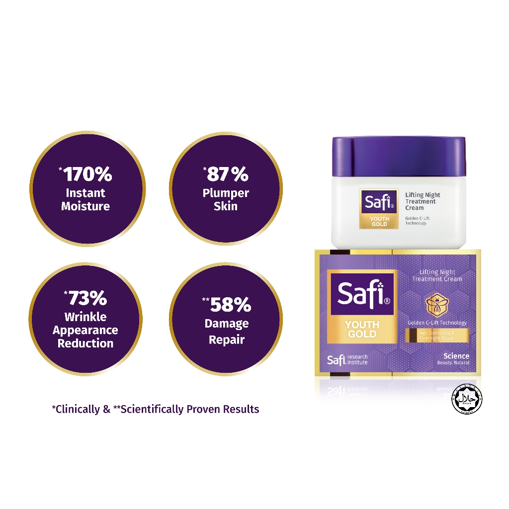 Krim Rawatan Safi Youth Gold Lifting 45g