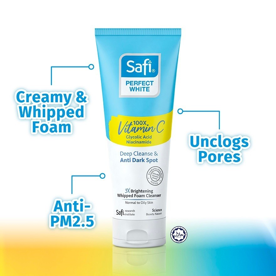 Safi Perfect White 3X Brightening Whipped Foam Cleanser 95g