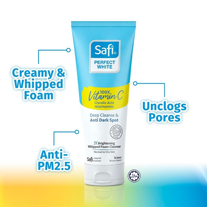Safi Perfect White 3X Brightening Whipped Foam Cleanser 95g