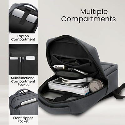 15.6" WOLLY Laptop Backpack with External USB Port