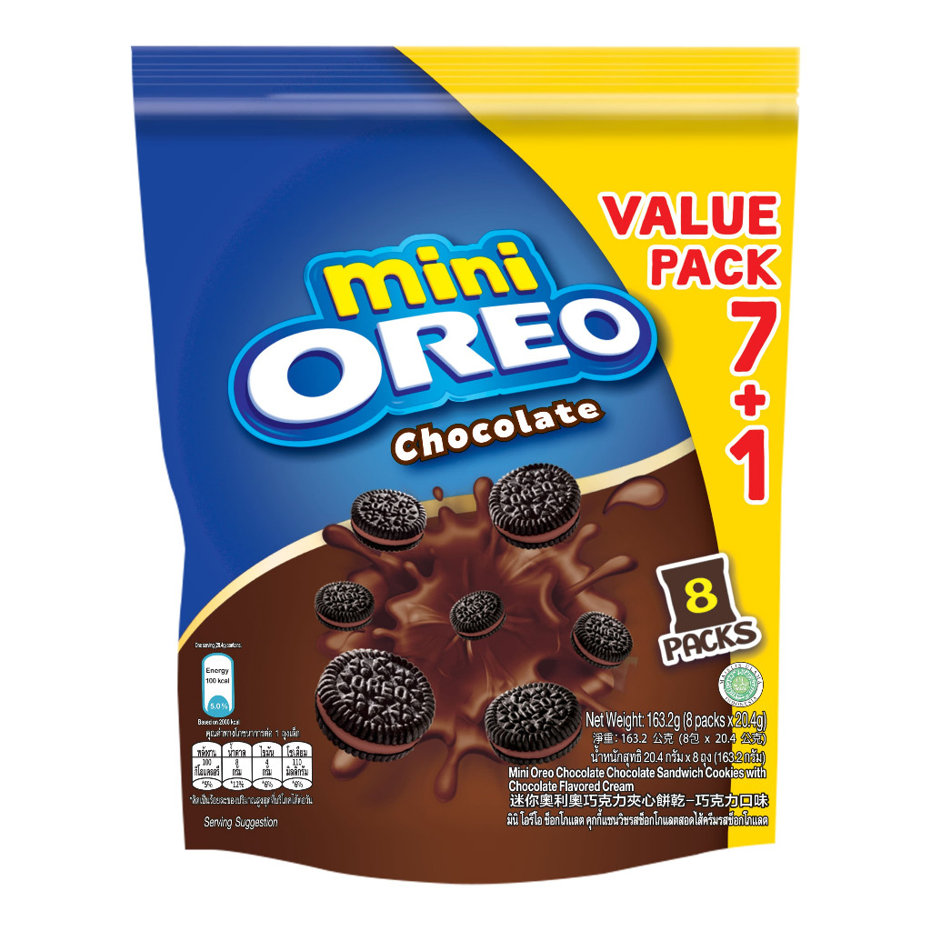 Biskut Mini Oreo Multipack 8x20.4G