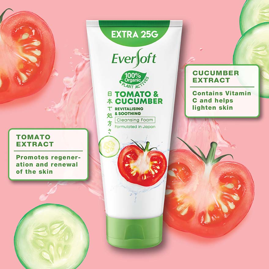 Eversoft Facial Cleanser Foam 195g