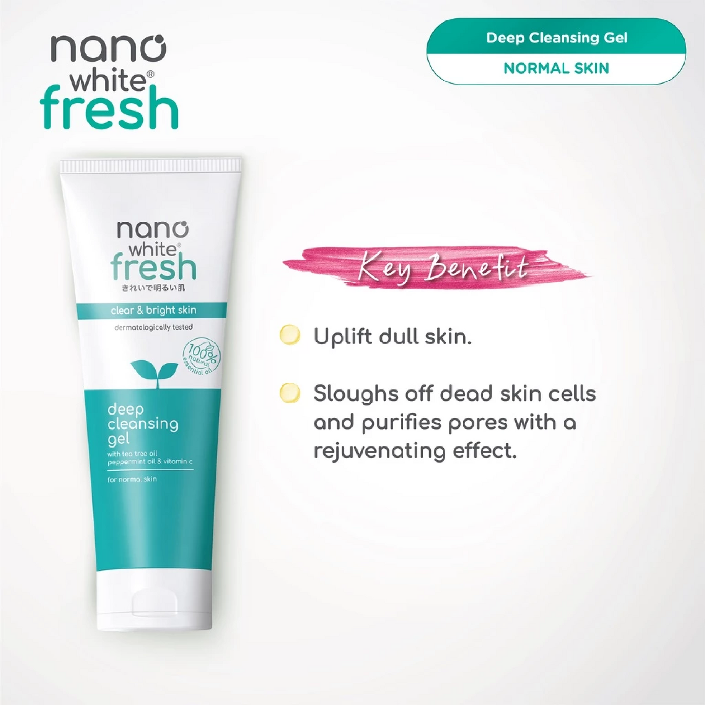 Nanowhite Fresh Deep Cleansing Gel 100ml