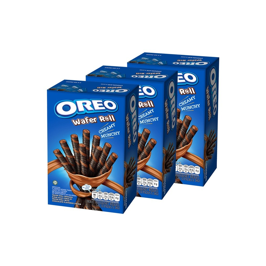 Biskut Gulungan Wafer Oreo 54G