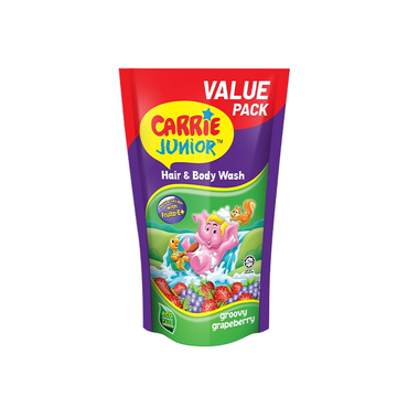 Pek Isi Semula Carrie Junior Hair &amp; Body Wash 500g