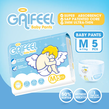 GAIFEEL MINI Baby Diaper Tape Newborn Baby Diapers Baby Pants Disposable for Baby M L XL XXL XXXL
