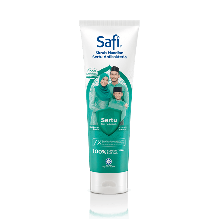 Safi Antibakteria Scrub Sertu Samak 300g