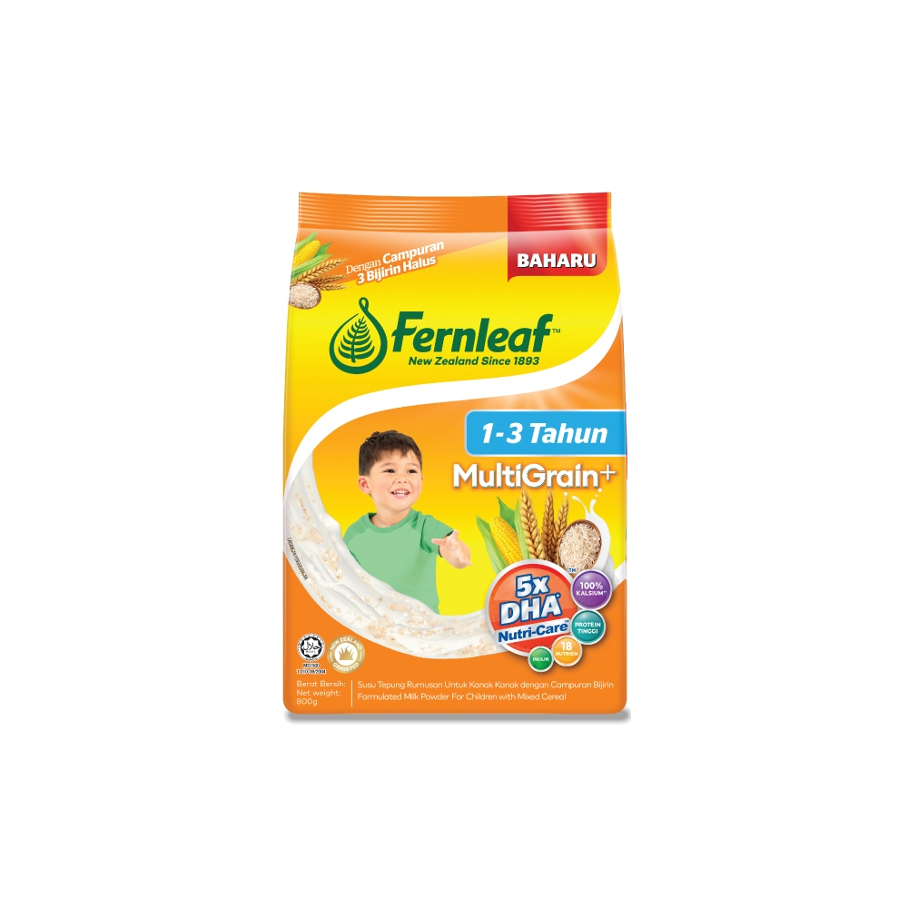 Fernleaf Multigrain Milk Powder untuk Kanak-kanak 1 - 3 tahun