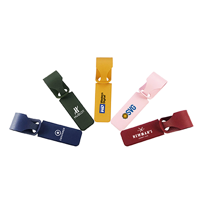 WE PU Leather Luggage Tag Holder