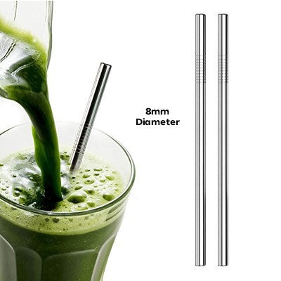 8mm Straight Stainless Steel Straw
