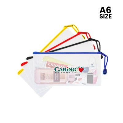 PVC Frosted Zipper Pouch - A6 Size