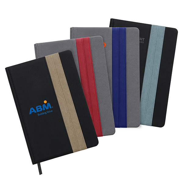 DOUBLE PU Hard Case A5 Notebook with Compartment
