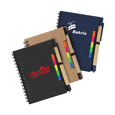 KRAFT Eco-Notebook with Pen