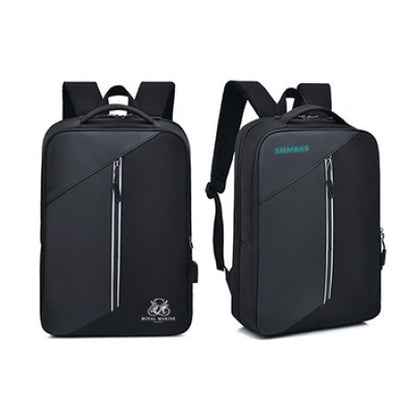 15.6" Casual PU Laptop Backpack With USB Port