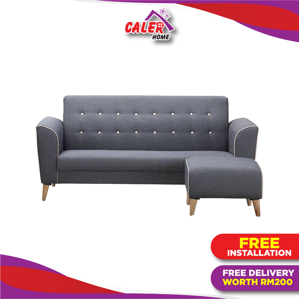 Horizon 2+3+Stool Fabric Sofa