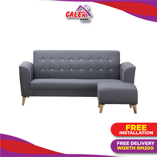 Horizon 2+3+Stool Fabric Sofa